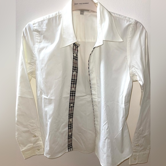 Burberry Tops - Burberry Women’s Button Down Shirt with logo detail Size S